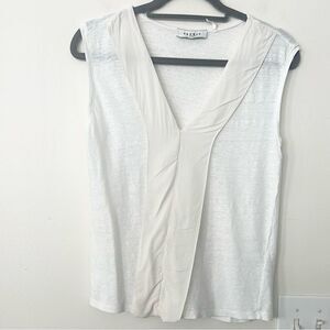 Sandro Paris Linen & Silk Sleeveless Top 2=M